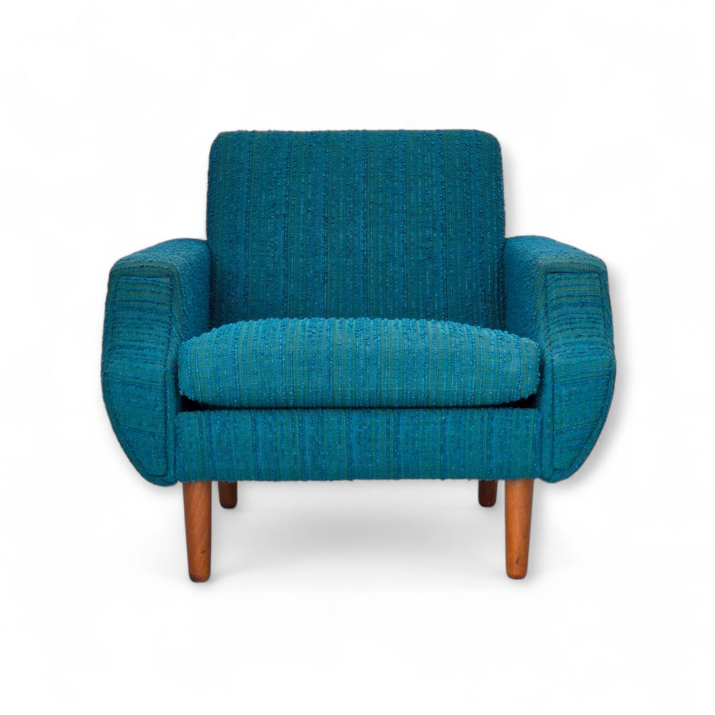 1970s, Danish armchair, original furniture wool, teak wood.