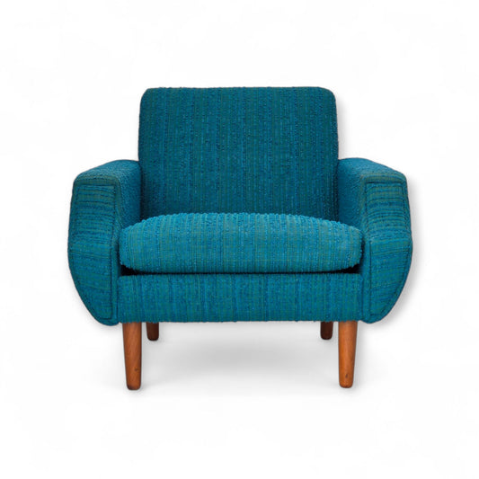 1970s, Danish armchair, original furniture wool, teak wood.