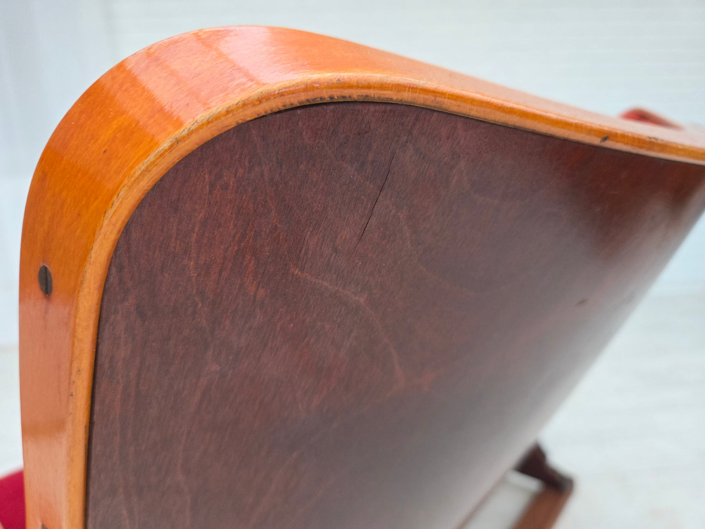 1950s, Danish cinema/theater armchairs, furniture velour, original condition.