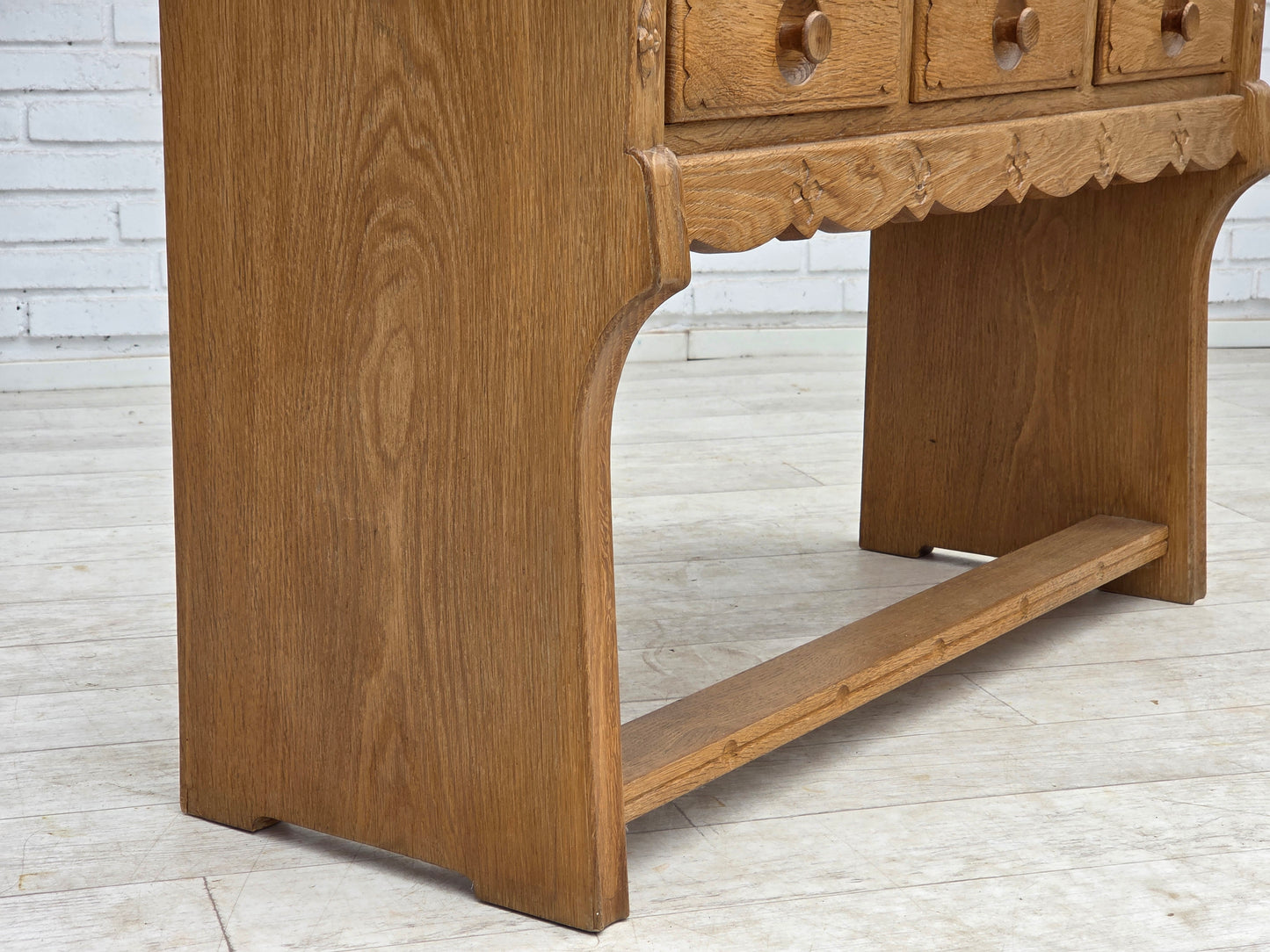 1970s, Danish chest of drawers, oak wood, original good condition.