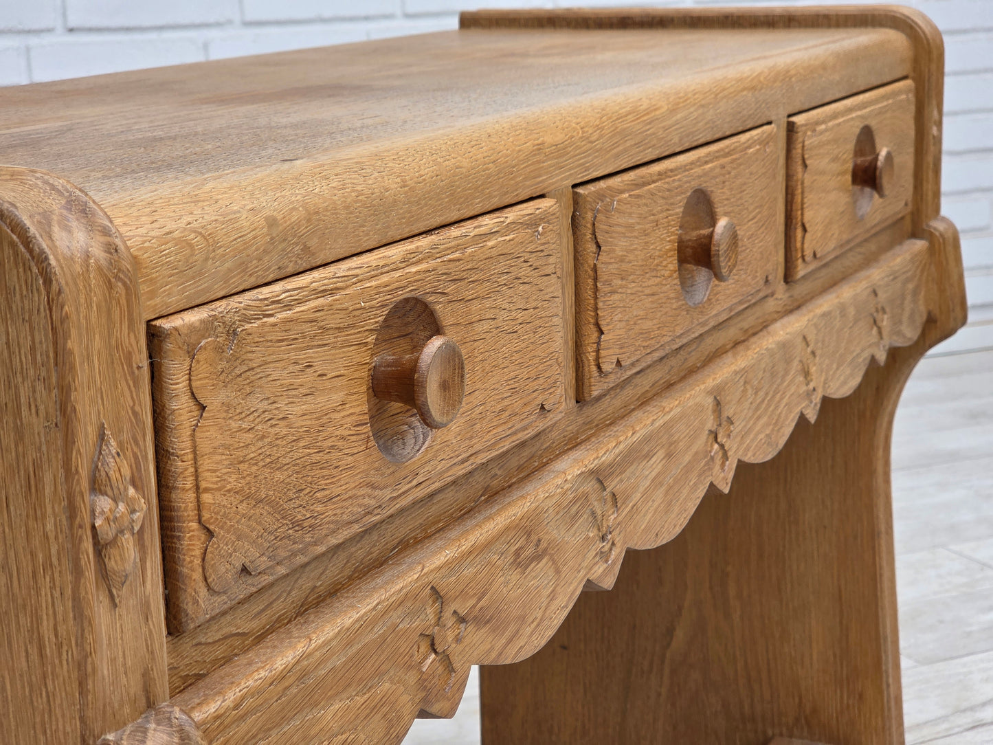 1970s, Danish chest of drawers, oak wood, original good condition.