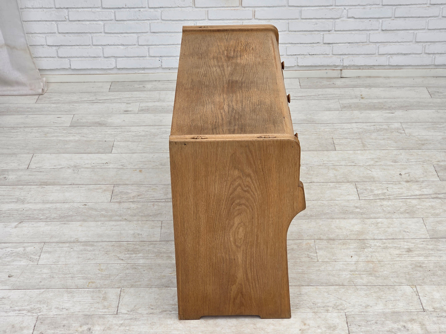 1970s, Danish chest of drawers, oak wood, original good condition.