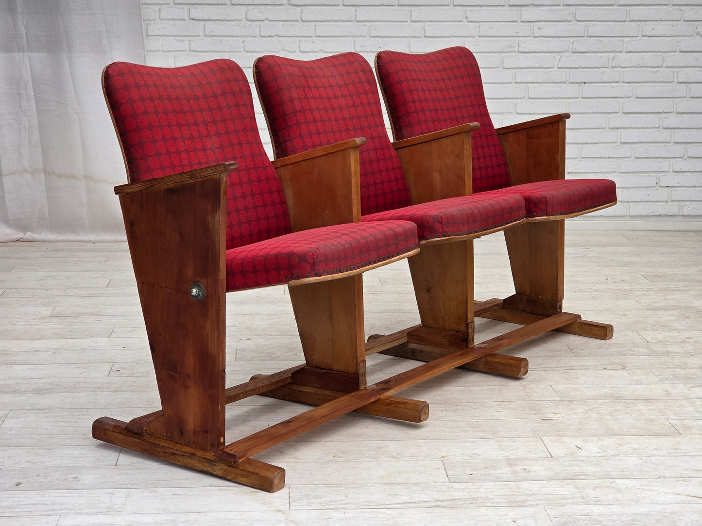 1960s, Danish cinema/theater armchairs, original condition.