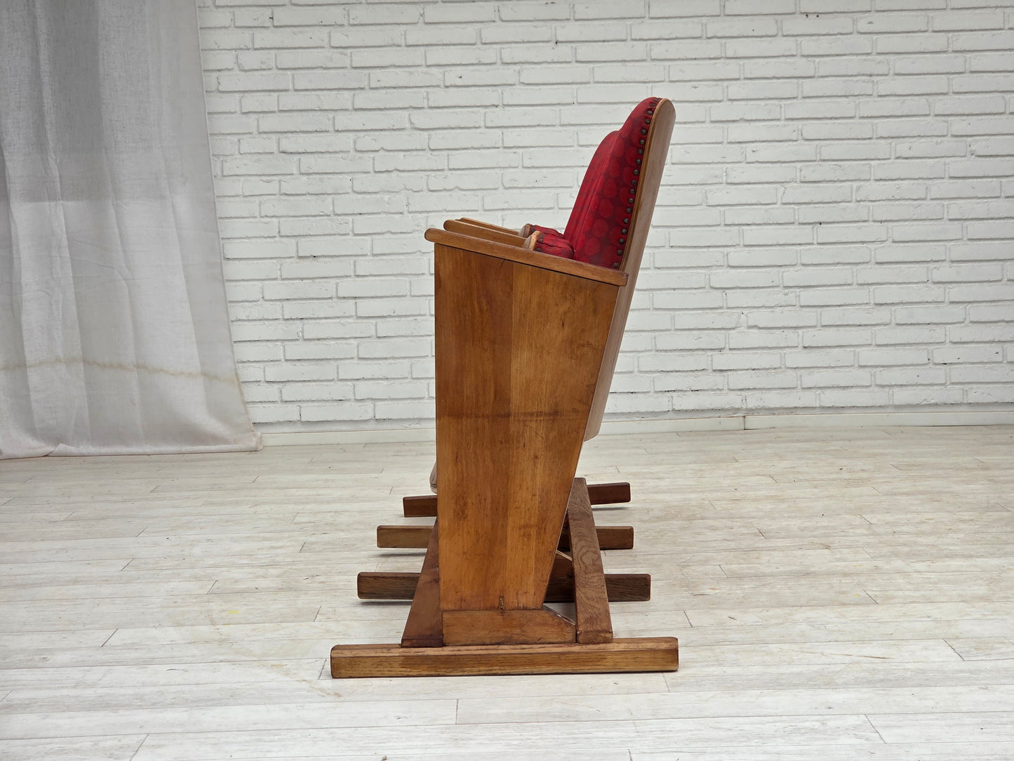 1960s, Danish cinema/theater armchairs, original condition.