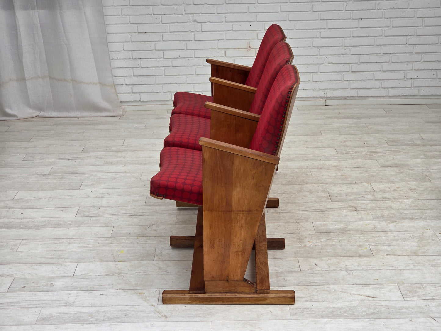 1960s, Danish cinema/theater armchairs, original condition.