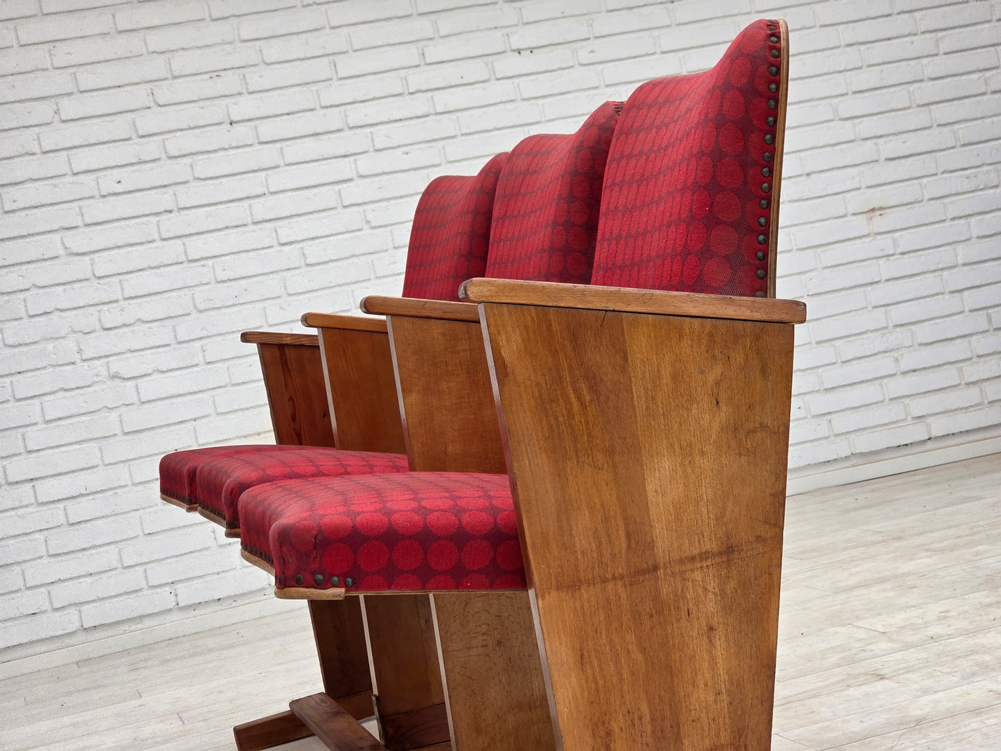 1960s, Danish cinema/theater armchairs, original condition.