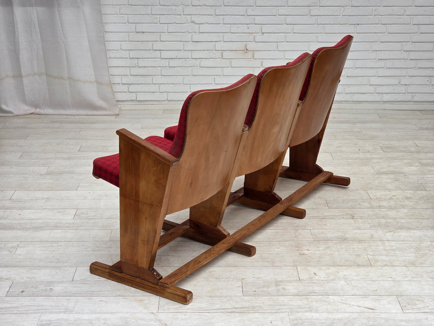 1960s, Danish cinema/theater armchairs, original condition.