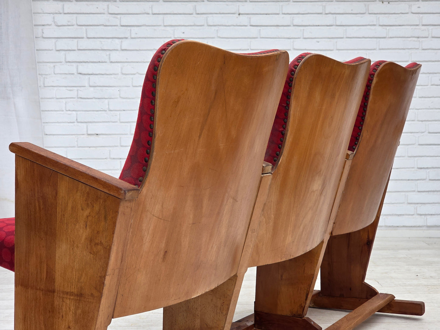 1960s, Danish cinema/theater armchairs, original condition.