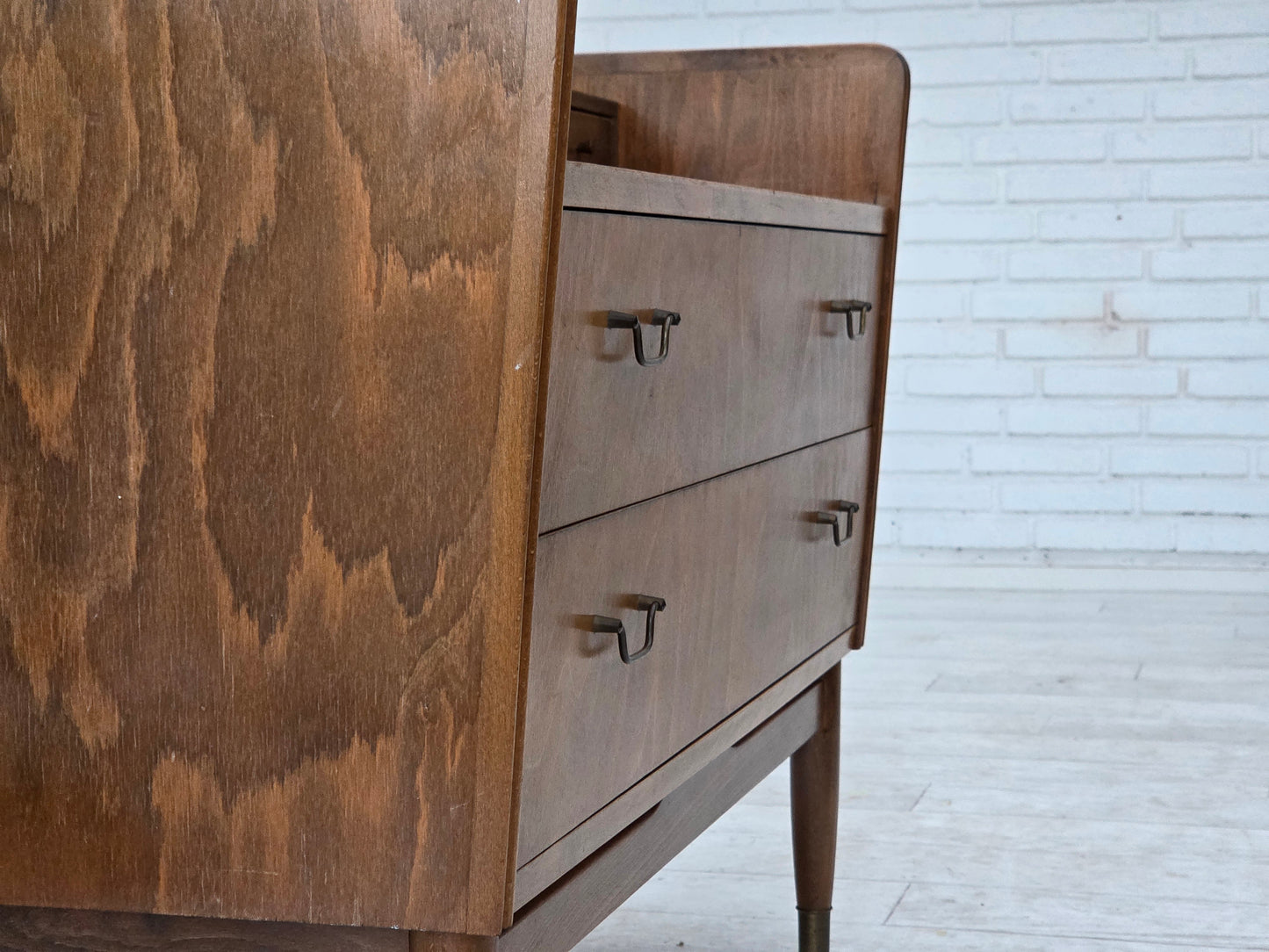 1970s, Danish chest of drawers, beech wood.