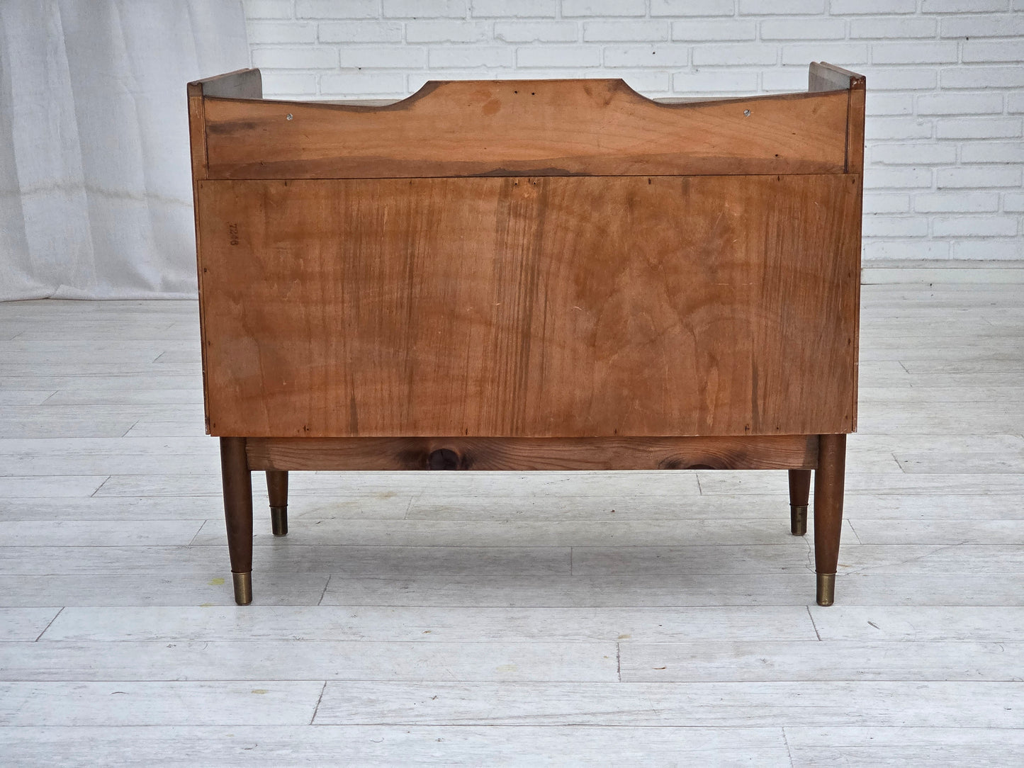 1970s, Danish chest of drawers, beech wood.