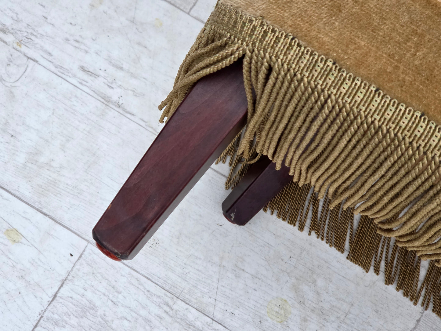 1970s, Danish armchair, light green furniture velour.