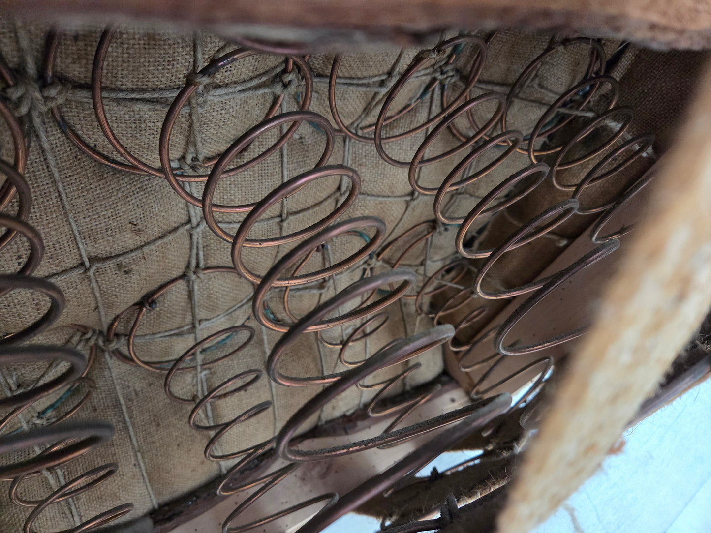 1950s, Danish armchair, original green/beige furniture wool, beech wood.