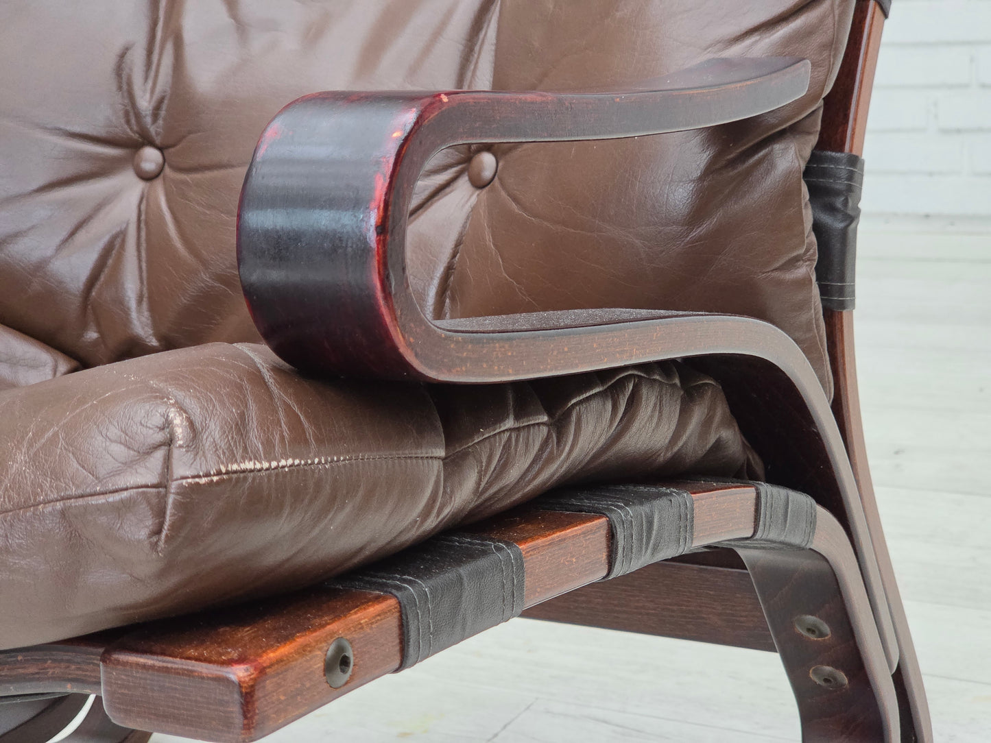 1970s, Norwegian design by Erde & Nordhal Solheim, lounge chair, model "Kengu".