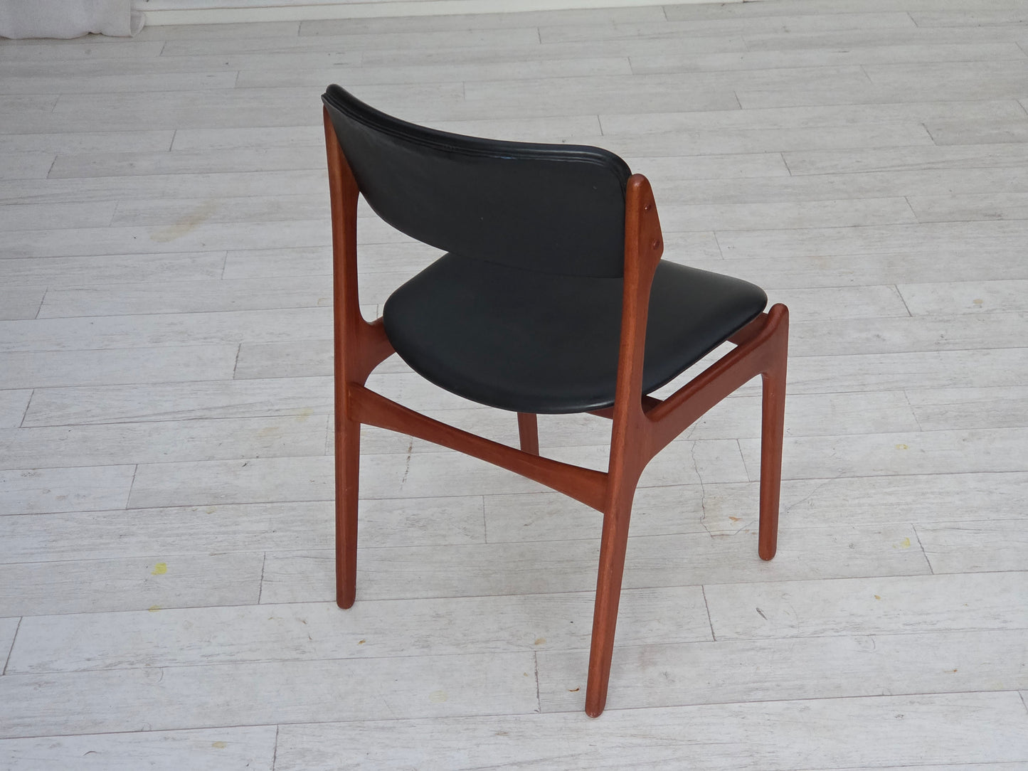 1960s, Danish design by Erik Buch, model 49, pair of chairs, teak wood.