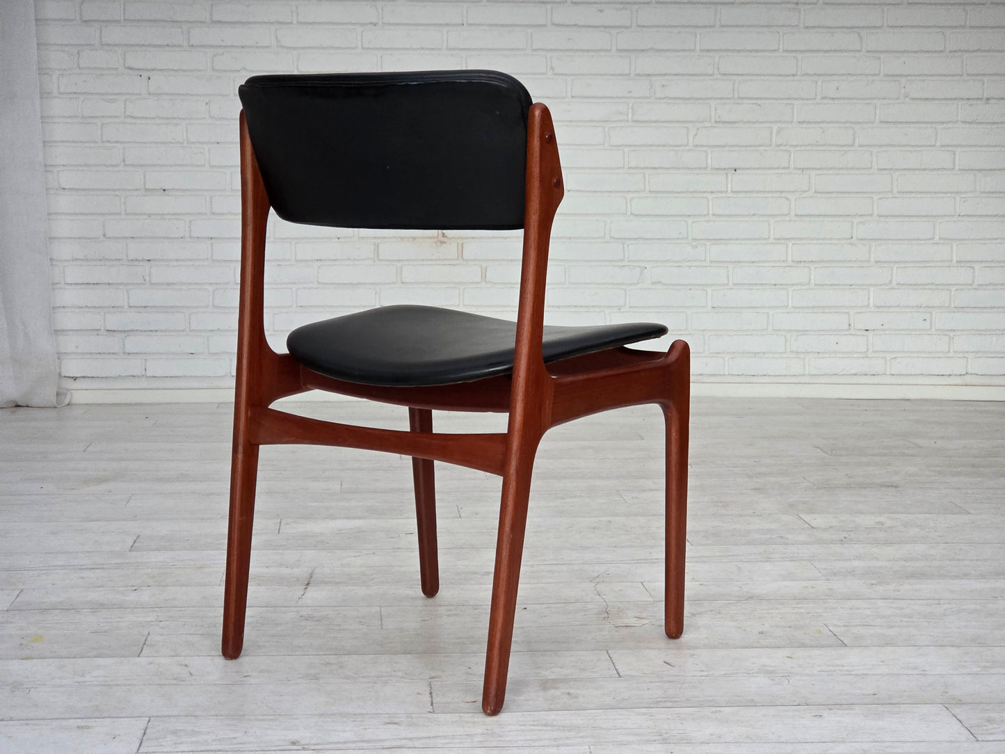 1960s, Danish design by Erik Buch, model 49, pair of chairs, teak wood.