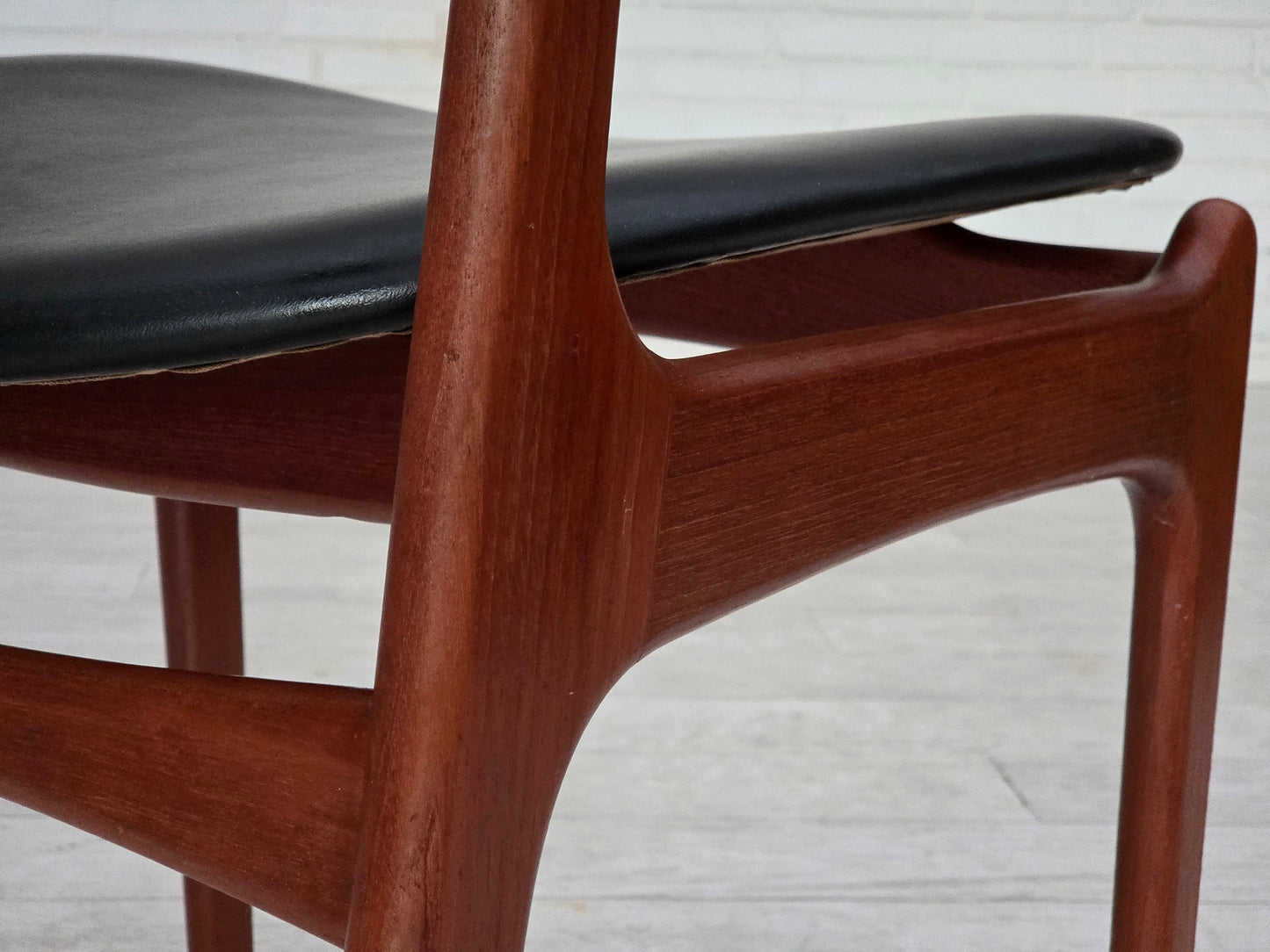 1960s, Danish design by Erik Buch, model 49, pair of chairs, teak wood.