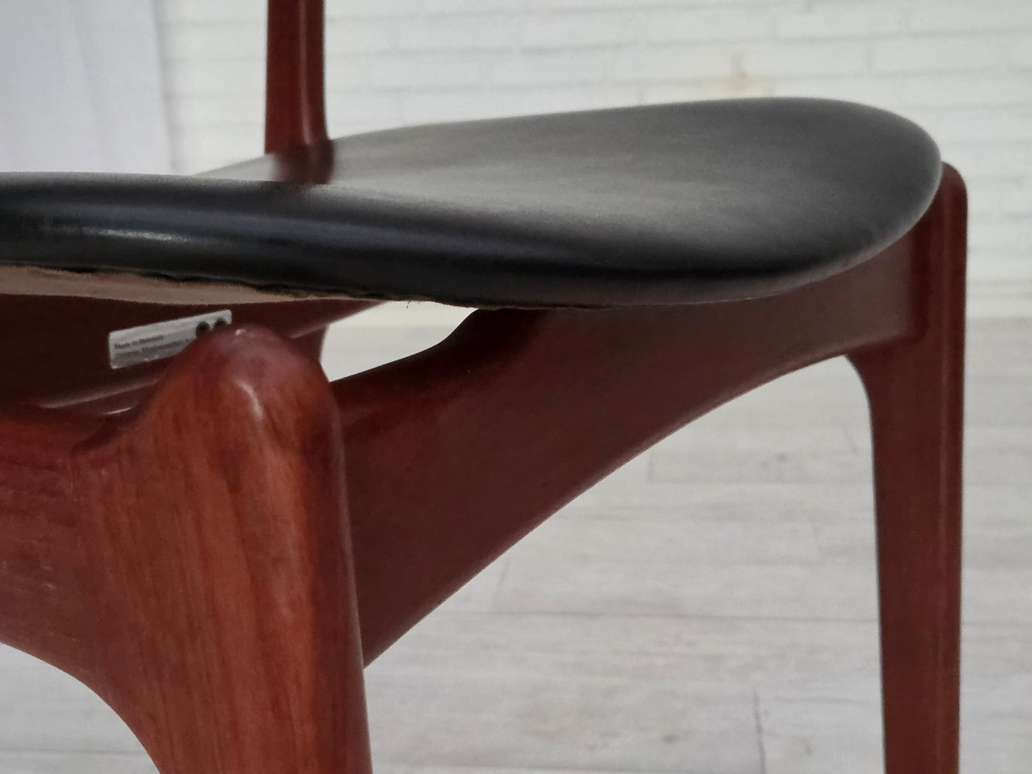 1960s, Danish design by Erik Buch, model 49, pair of chairs, teak wood.