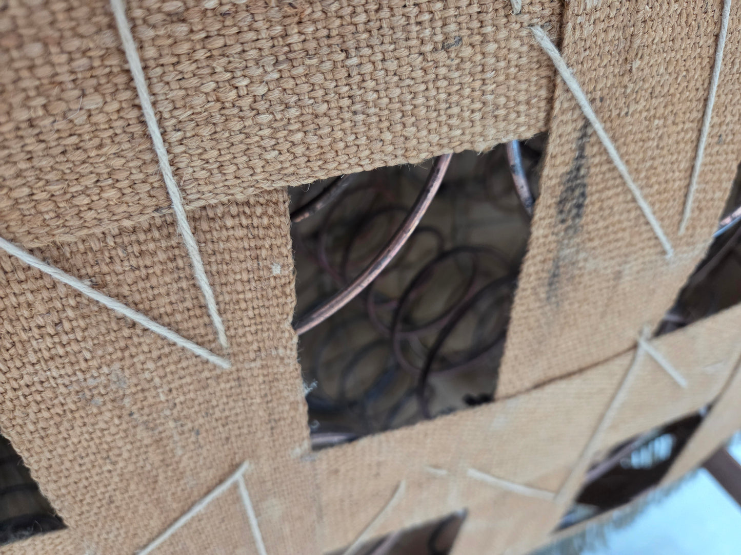 1960s, Danish 2-seater curved sofa, light green furniture velour.