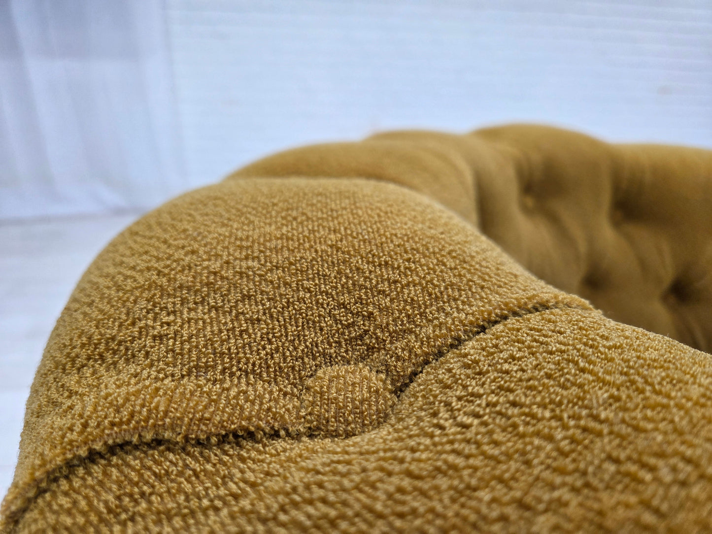 1950s, Danish relax chair, green furniture wool, ash wood.