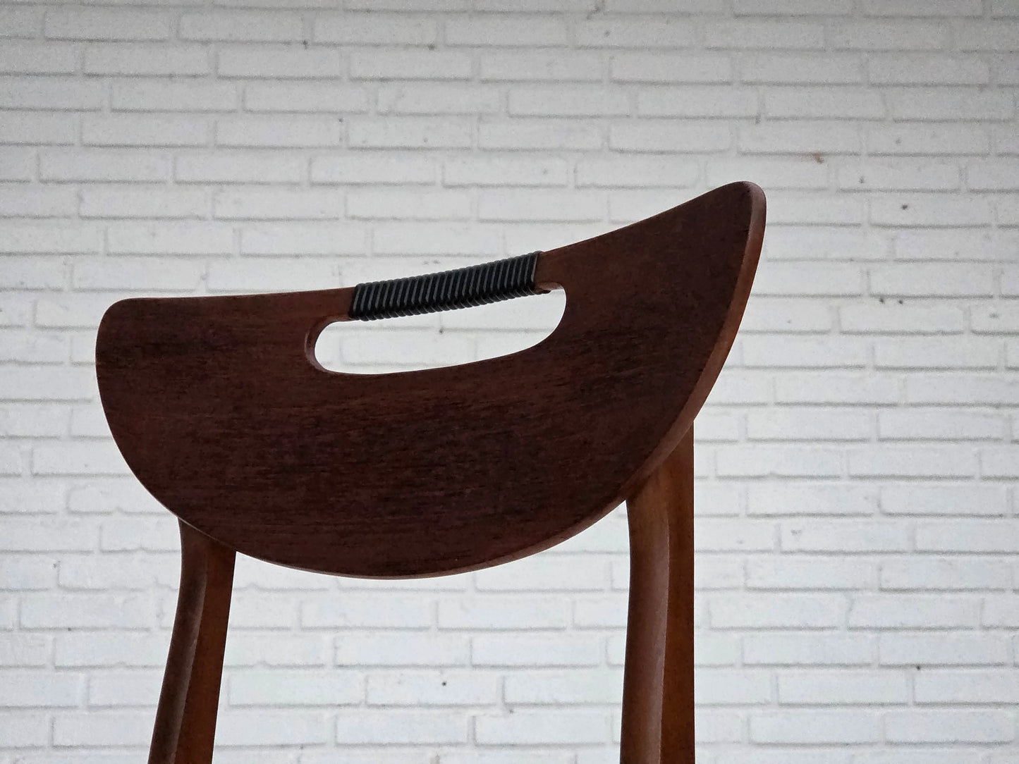 1960s, Danish design, set of 4 reupholstered dining chairs.