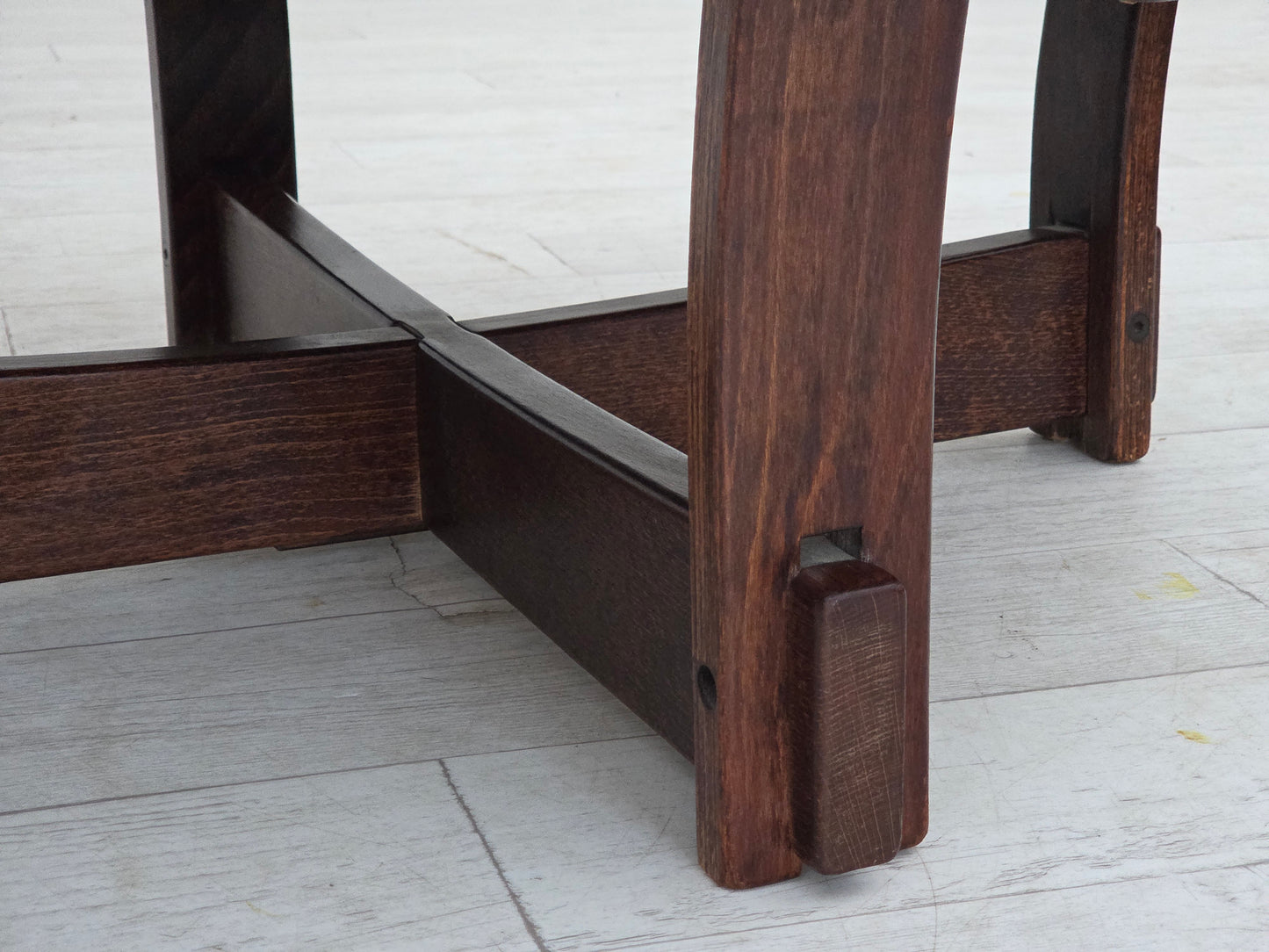 1970s, Scandinavian lounge chair, furniture leather, oak wood.