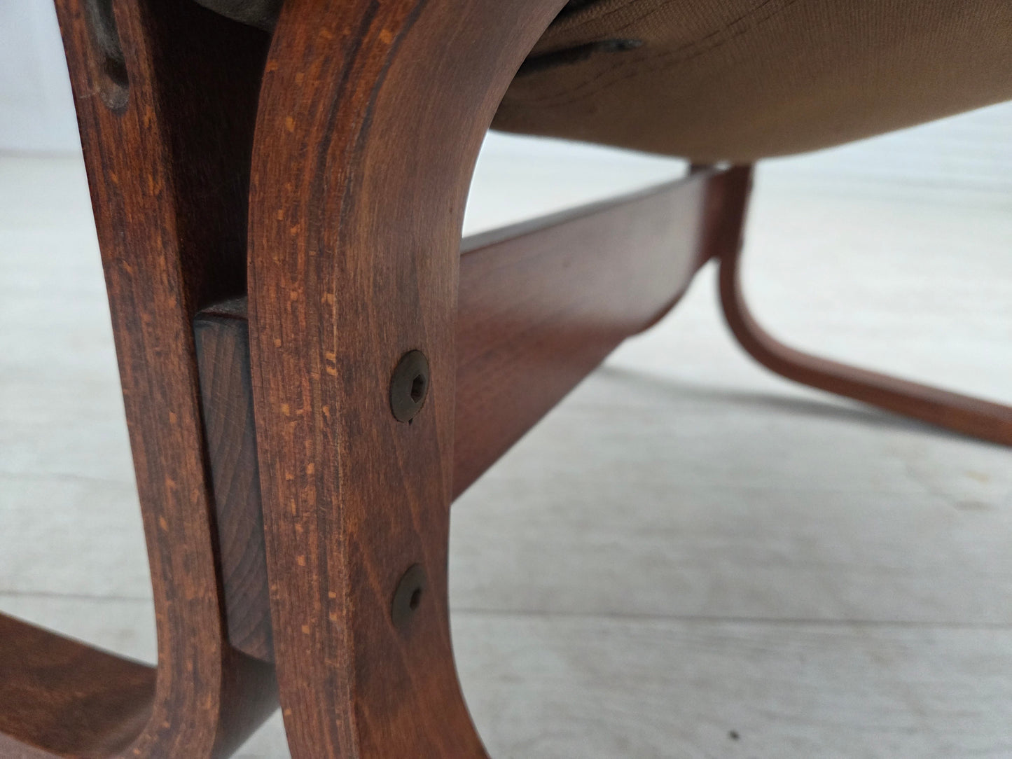 1970s, Norwegian design by Ingmar Relling, model "Siesta", furniture leather.