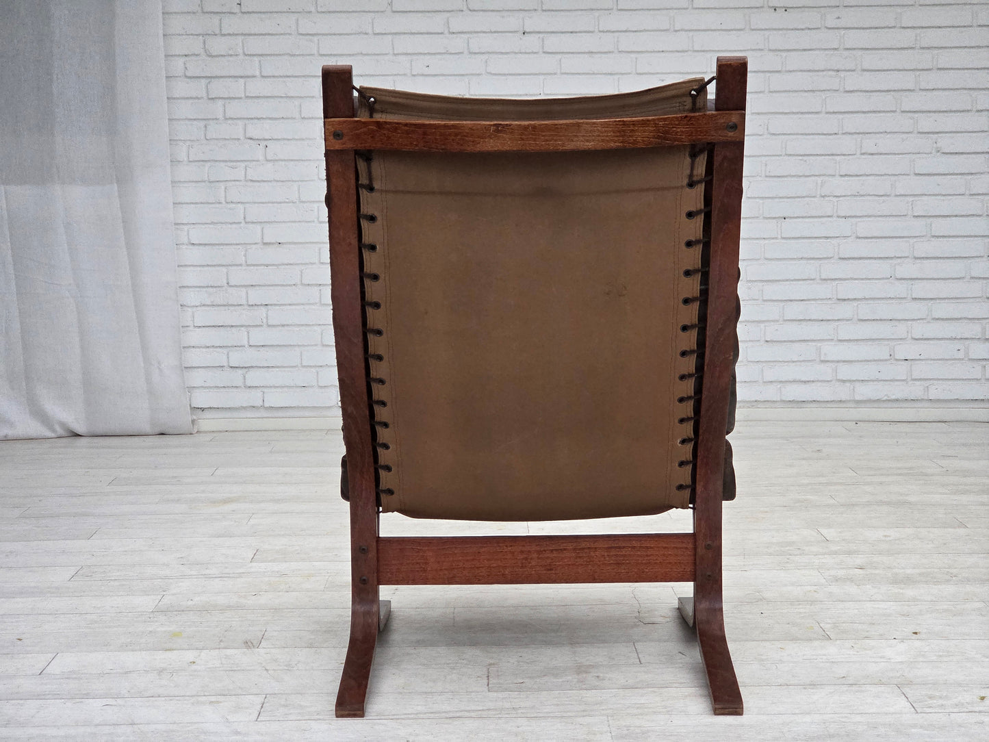 1970s, Norwegian design by Ingmar Relling, model "Siesta", furniture leather.