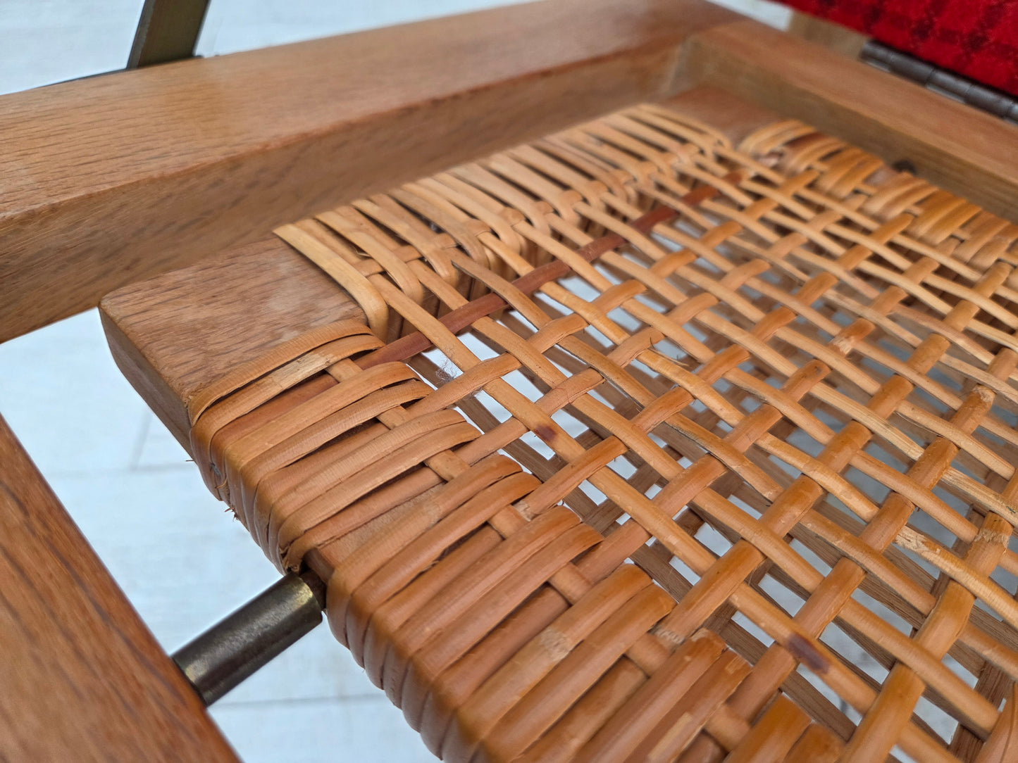 1970s, Danish drop-arm daybed/sofa by Illum Wikkelsø, furniture wool.
