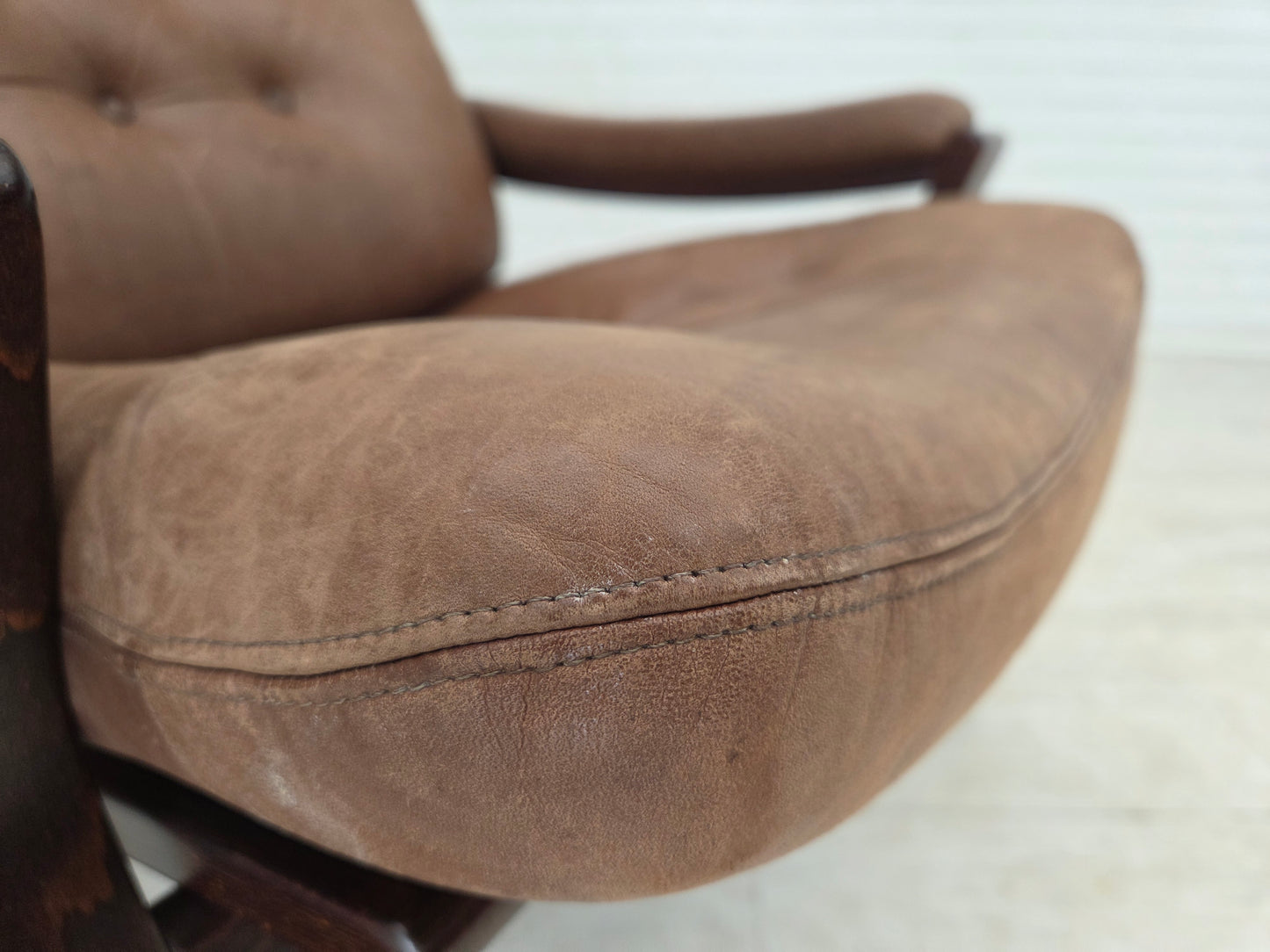 1970s, Danish design by Georg Thams, lounge chair, furniture leather.