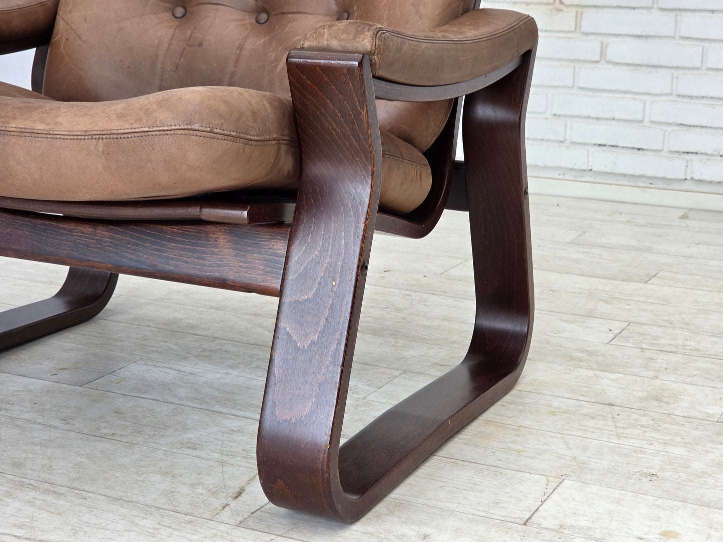 1970s, Danish design by Georg Thams, lounge chair, furniture leather.