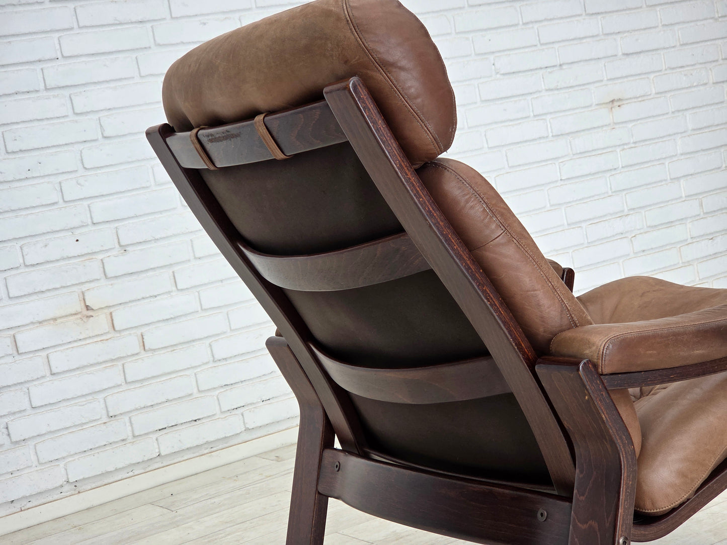 1970s, Danish design by Georg Thams, lounge chair, furniture leather.