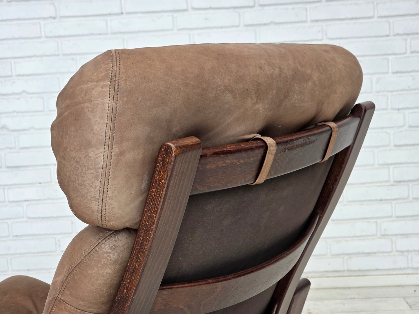 1970s, Danish design by Georg Thams, lounge chair, furniture leather.
