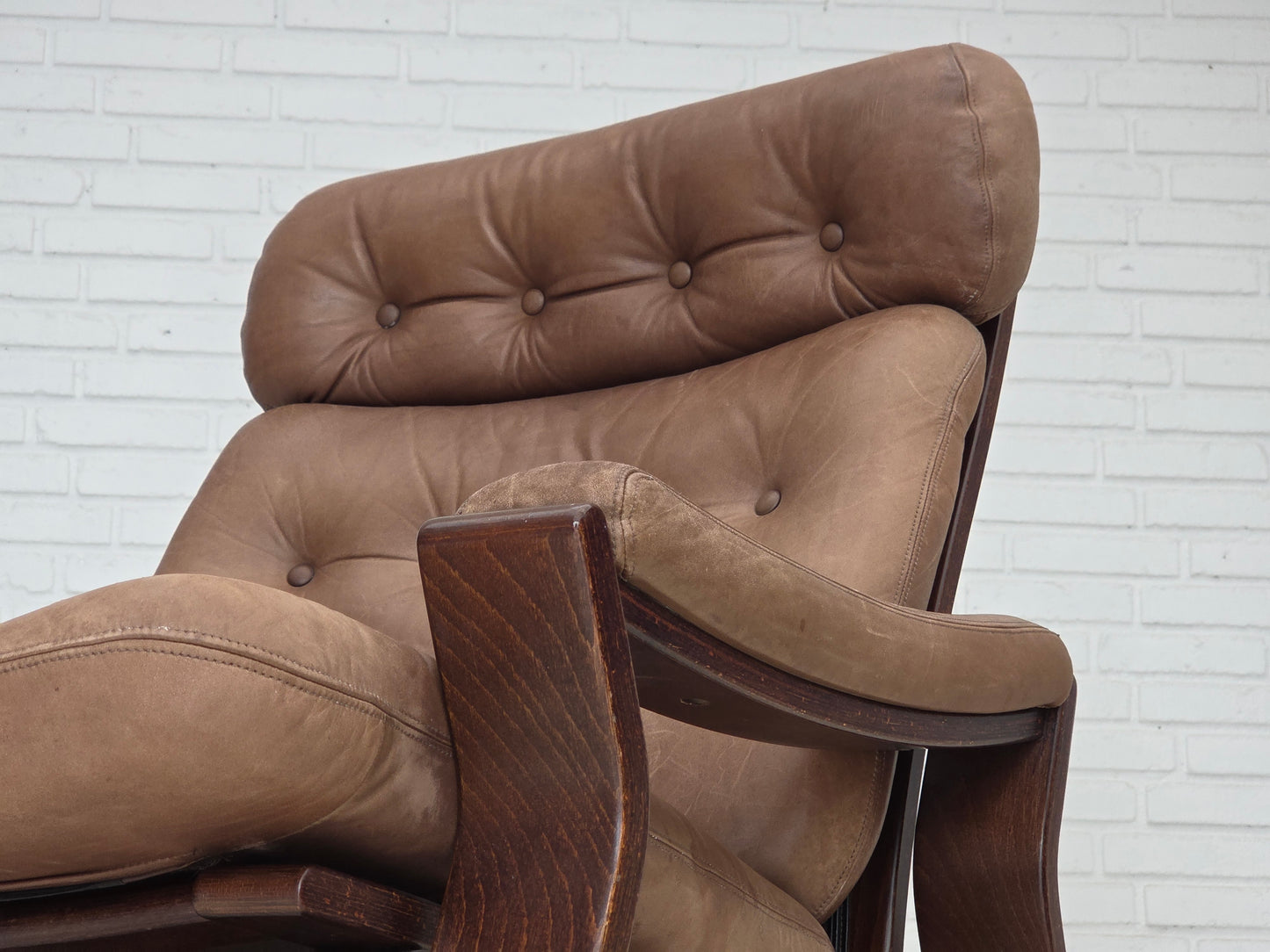 1970s, Danish design by Georg Thams, lounge chair, furniture leather.
