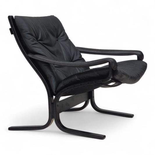 1970s, Norwegian design by Ingmar Relling, model "Siesta", furniture leather.