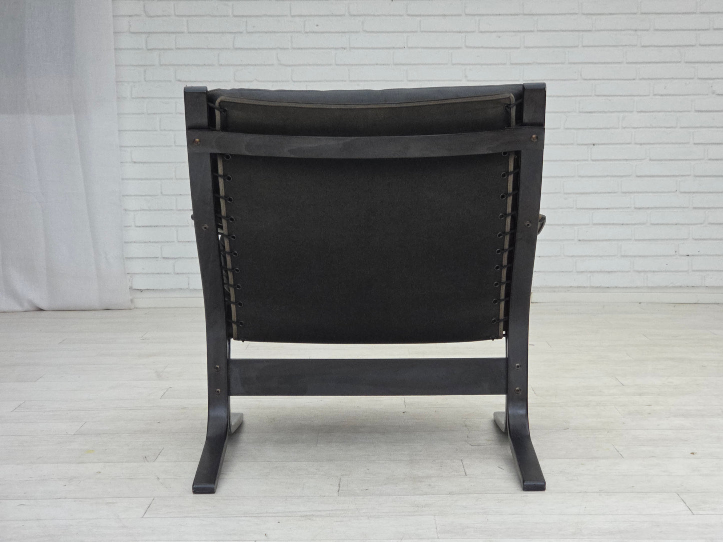 1970s, Norwegian design by Ingmar Relling, model "Siesta", furniture leather.