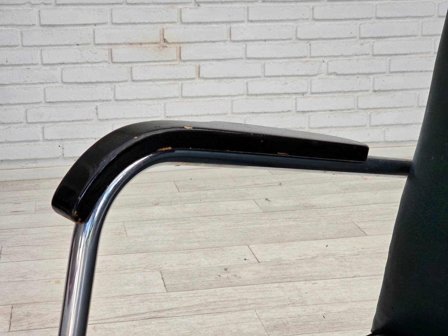 1950s, Scandinavian armchair in Bauhaus style, original condition.