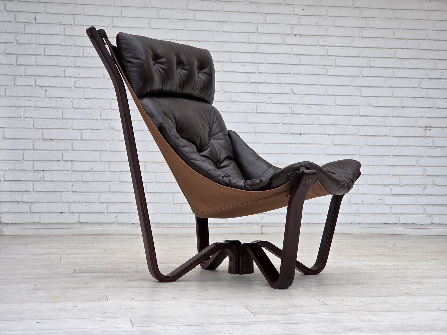 1970s, Norwegian design by Jim Myrstad, loungechair, model "Viking".