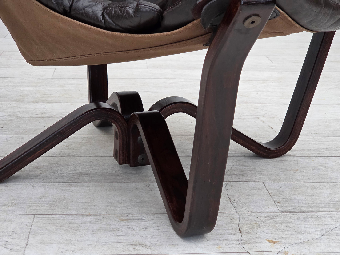 1970s, Norwegian design by Jim Myrstad, loungechair, model "Viking".