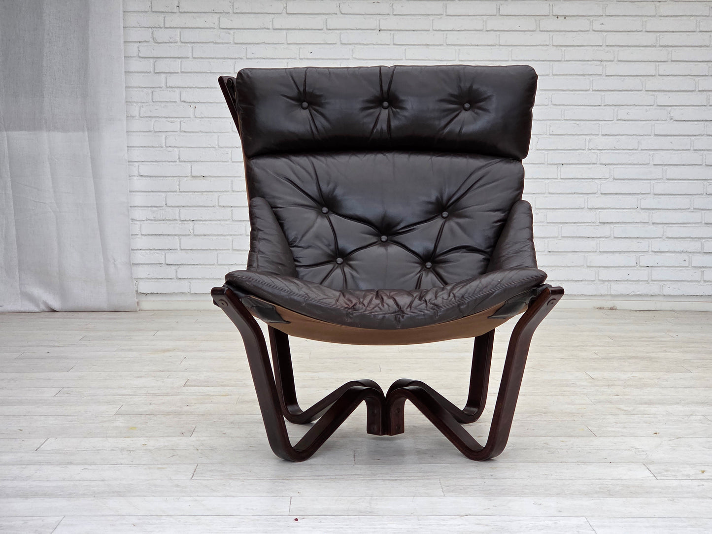 1970s, Norwegian design by Jim Myrstad, loungechair, model "Viking".