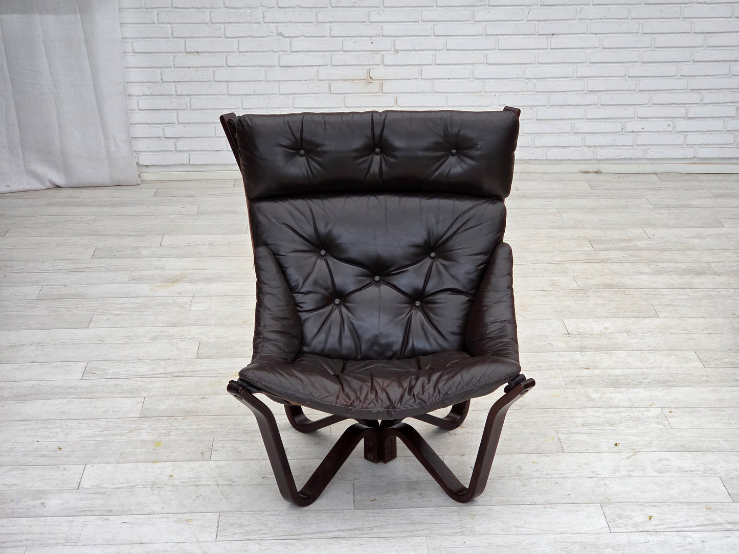 1970s, Norwegian design by Jim Myrstad, loungechair, model "Viking".