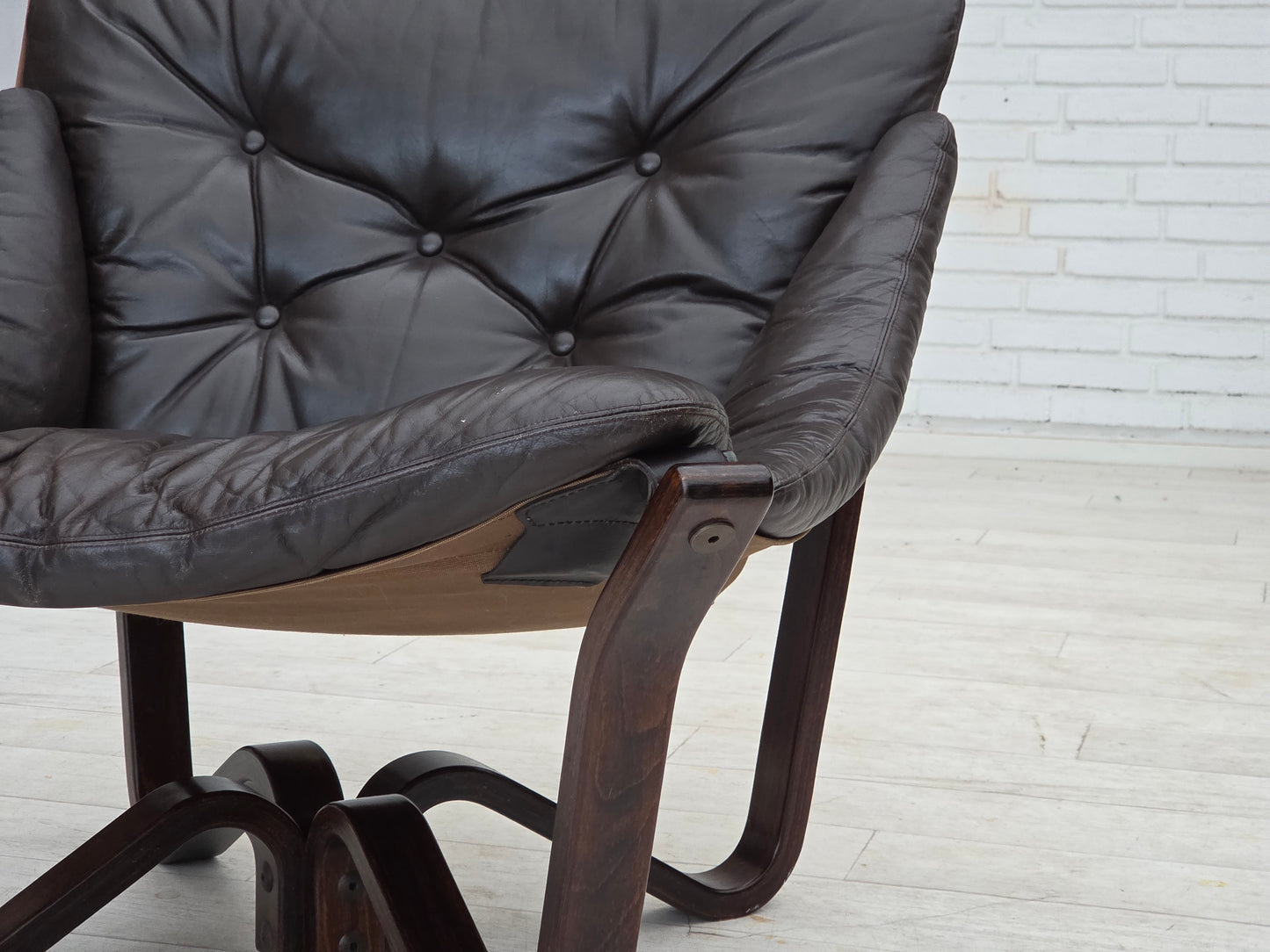 1970s, Norwegian design by Jim Myrstad, loungechair, model "Viking".