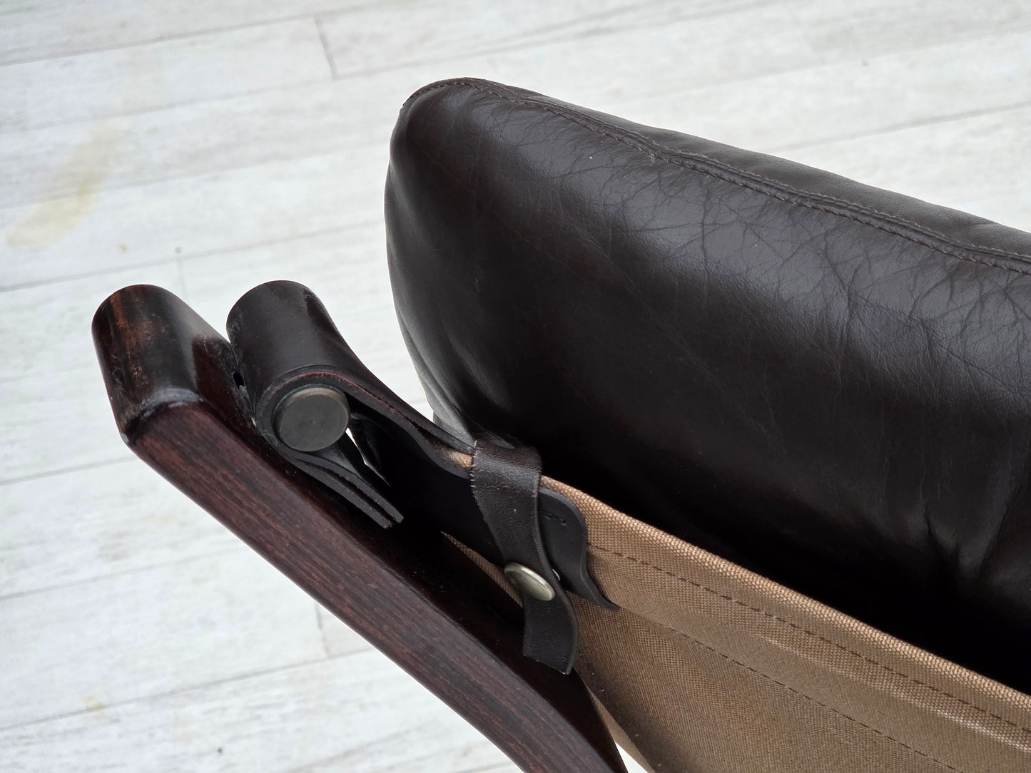 1970s, Norwegian design by Jim Myrstad, loungechair, model "Viking".