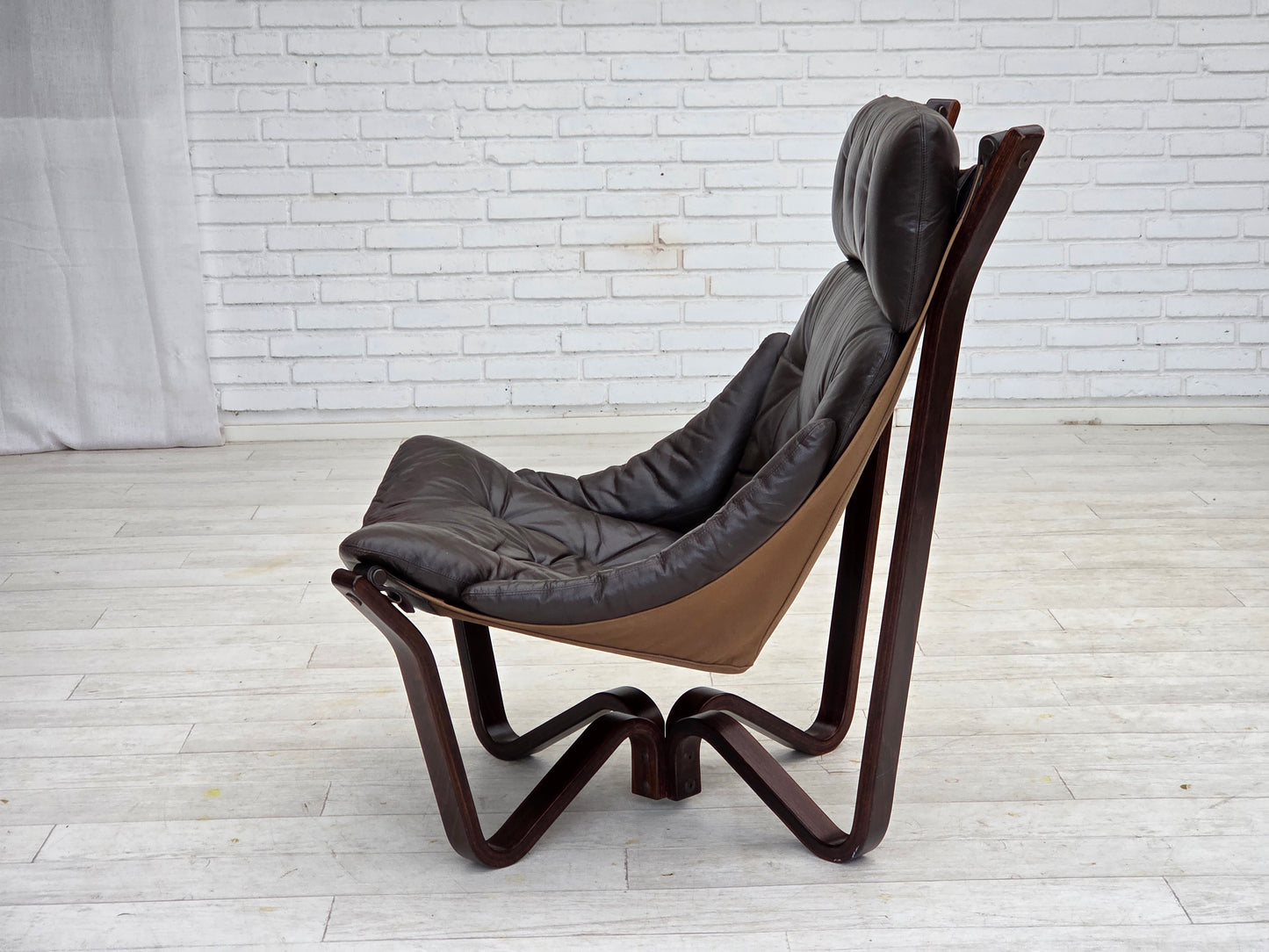1970s, Norwegian design by Jim Myrstad, loungechair, model "Viking".