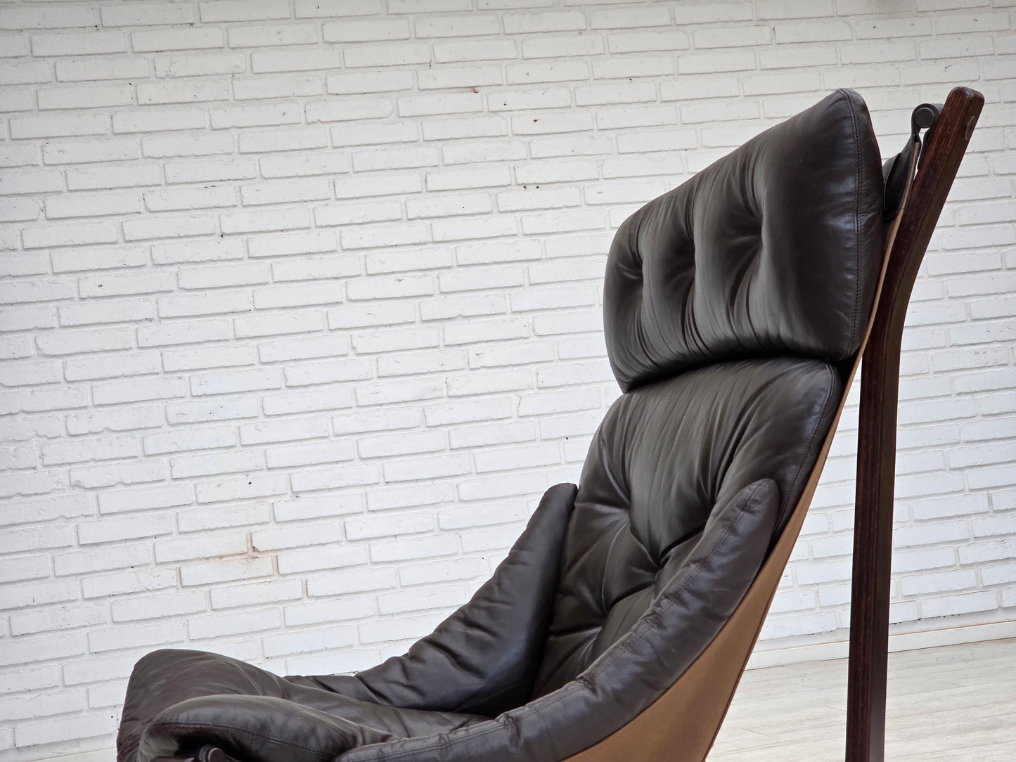 1970s, Norwegian design by Jim Myrstad, loungechair, model "Viking".