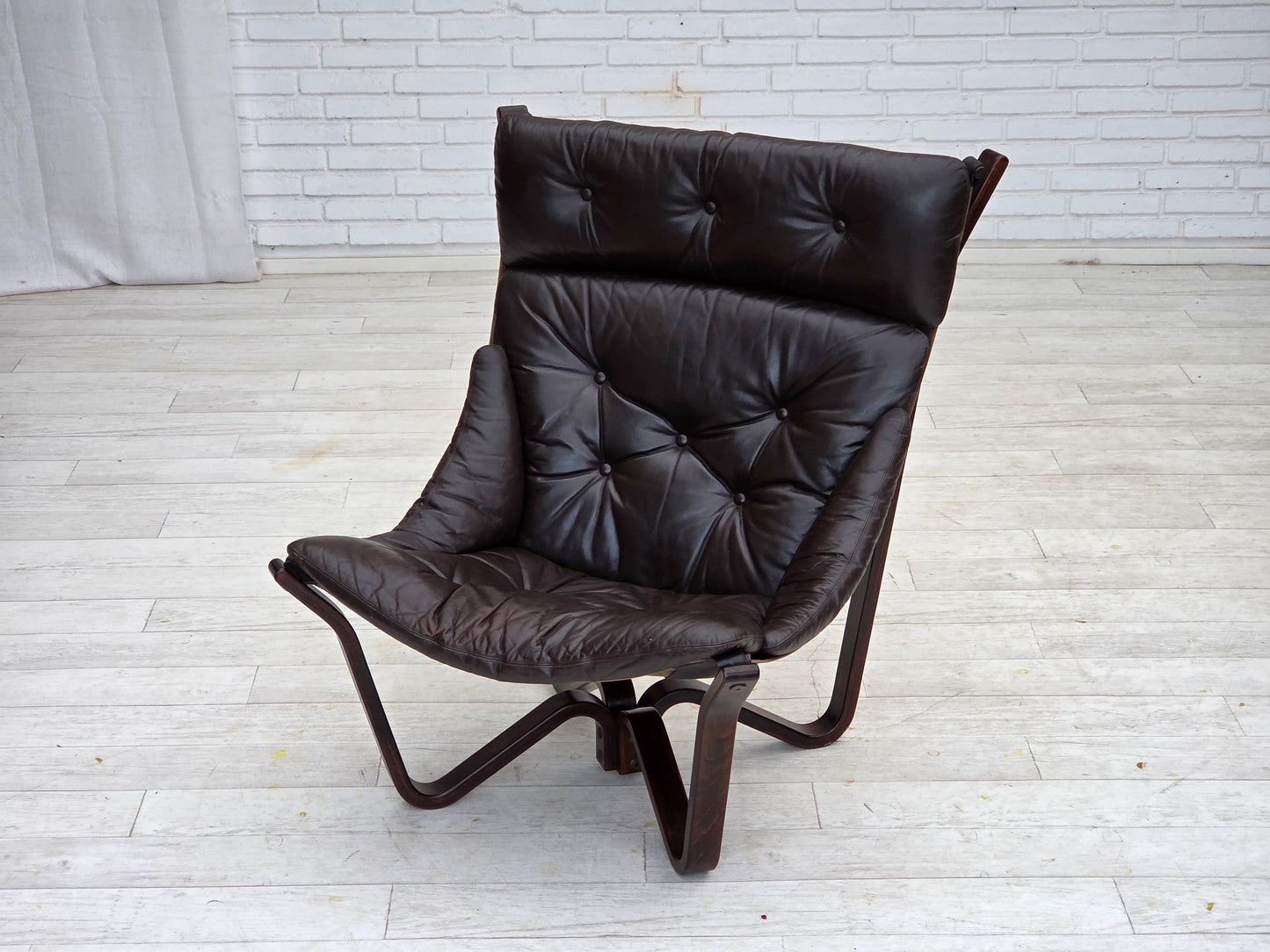 1970s, Norwegian design by Jim Myrstad, loungechair, model "Viking".