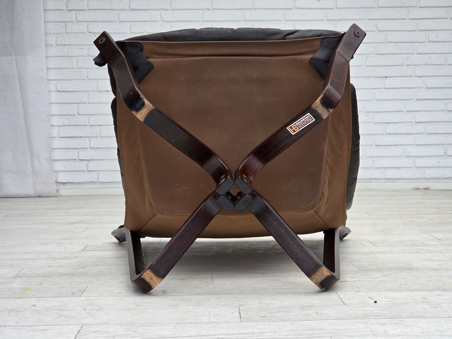 1970s, Norwegian design by Jim Myrstad, loungechair, model "Viking".