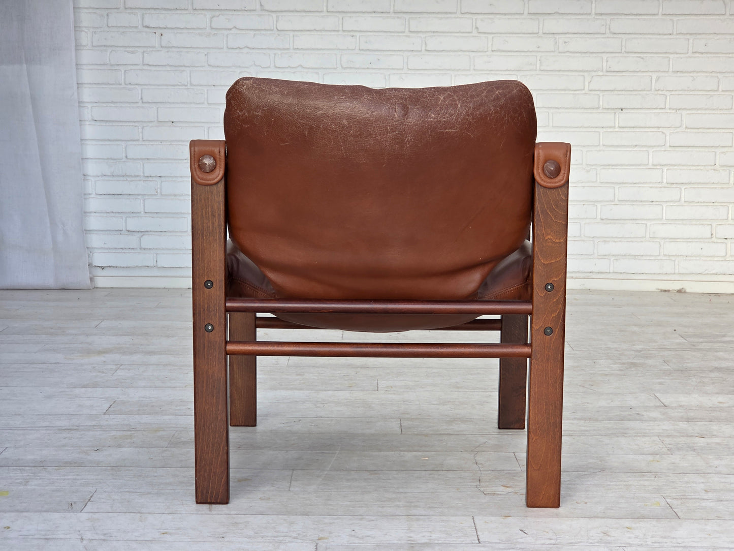 1970s, Danish armchair model "Safari" by Skippers Furniture, furniture leather.