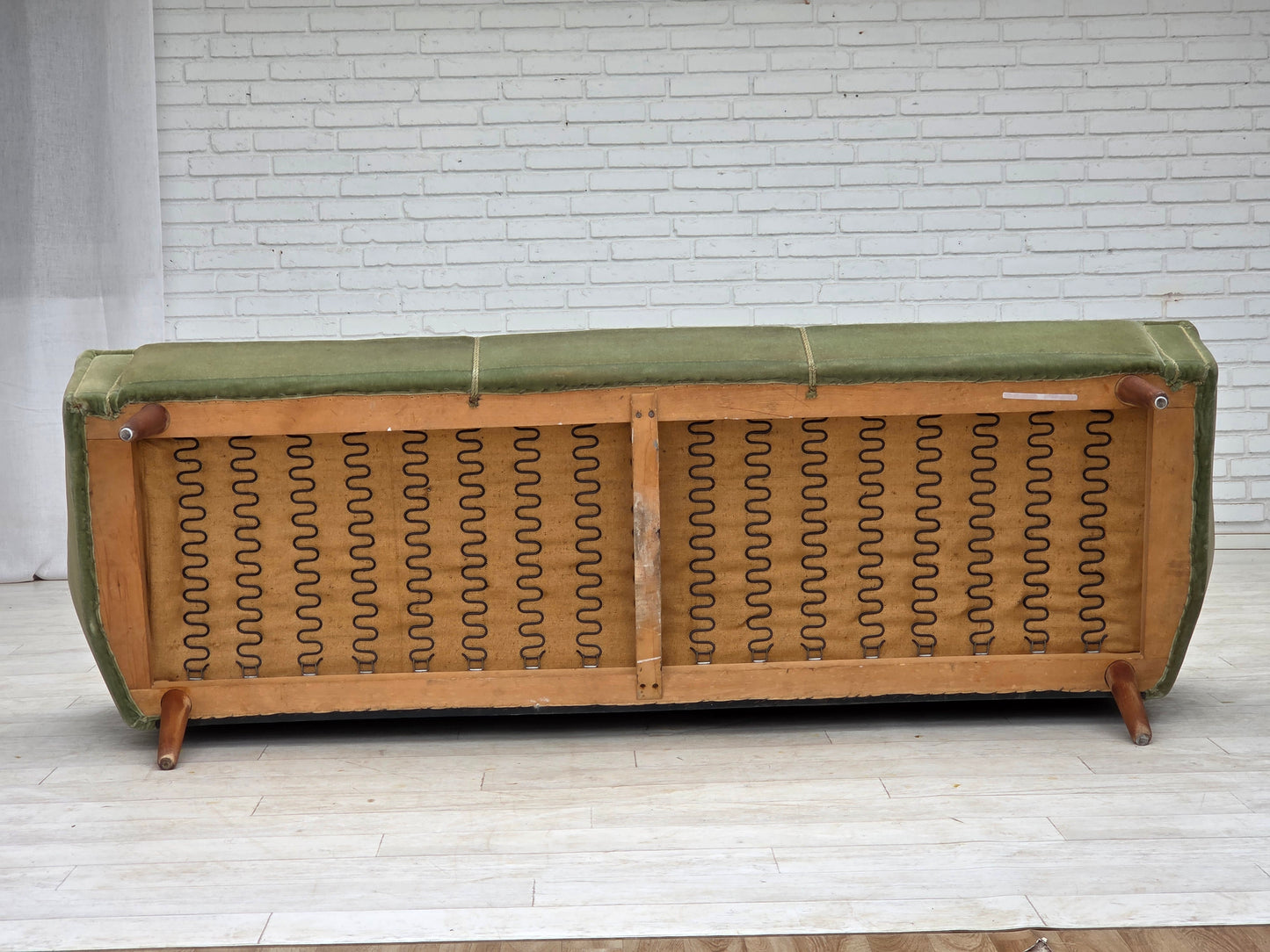 1970s, Danish by Kurt Østervig, 3-seater sofa, furniture velour, teak wood.