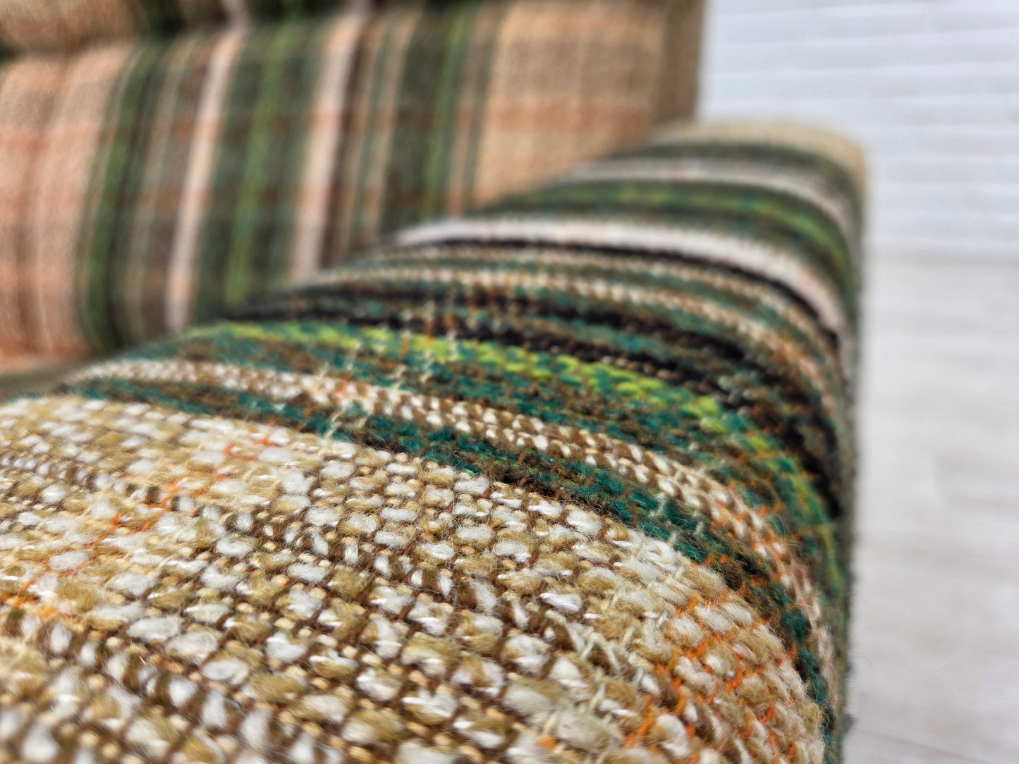 1980s, Danish 2-seater sofa by Nisbo Horsens, furniture wool.