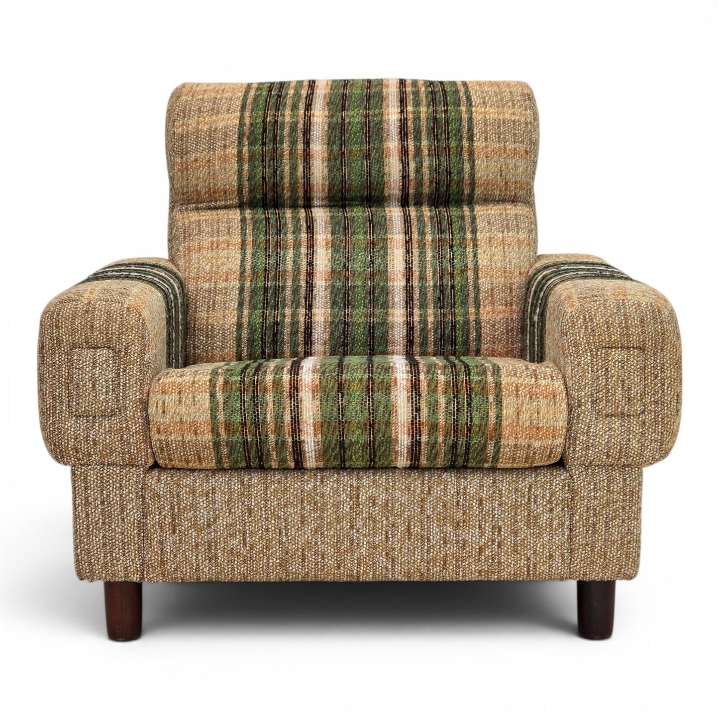 1980s, Danish club chair by Nisbo Horsens, furniture wool.